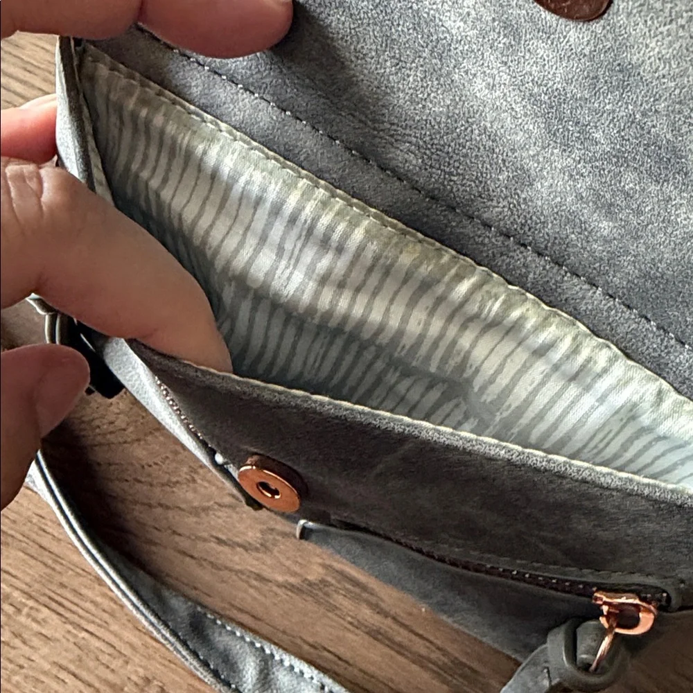 Crossbody Women's Grey Small Purse